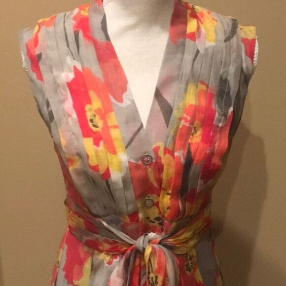 Evan Picone Orange Dress NEW - Picture 3 of 9